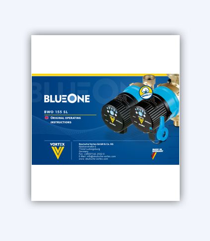 BWO 355 - VORTEX  BlueOne Trinkwasser-Zirkulationspumpen